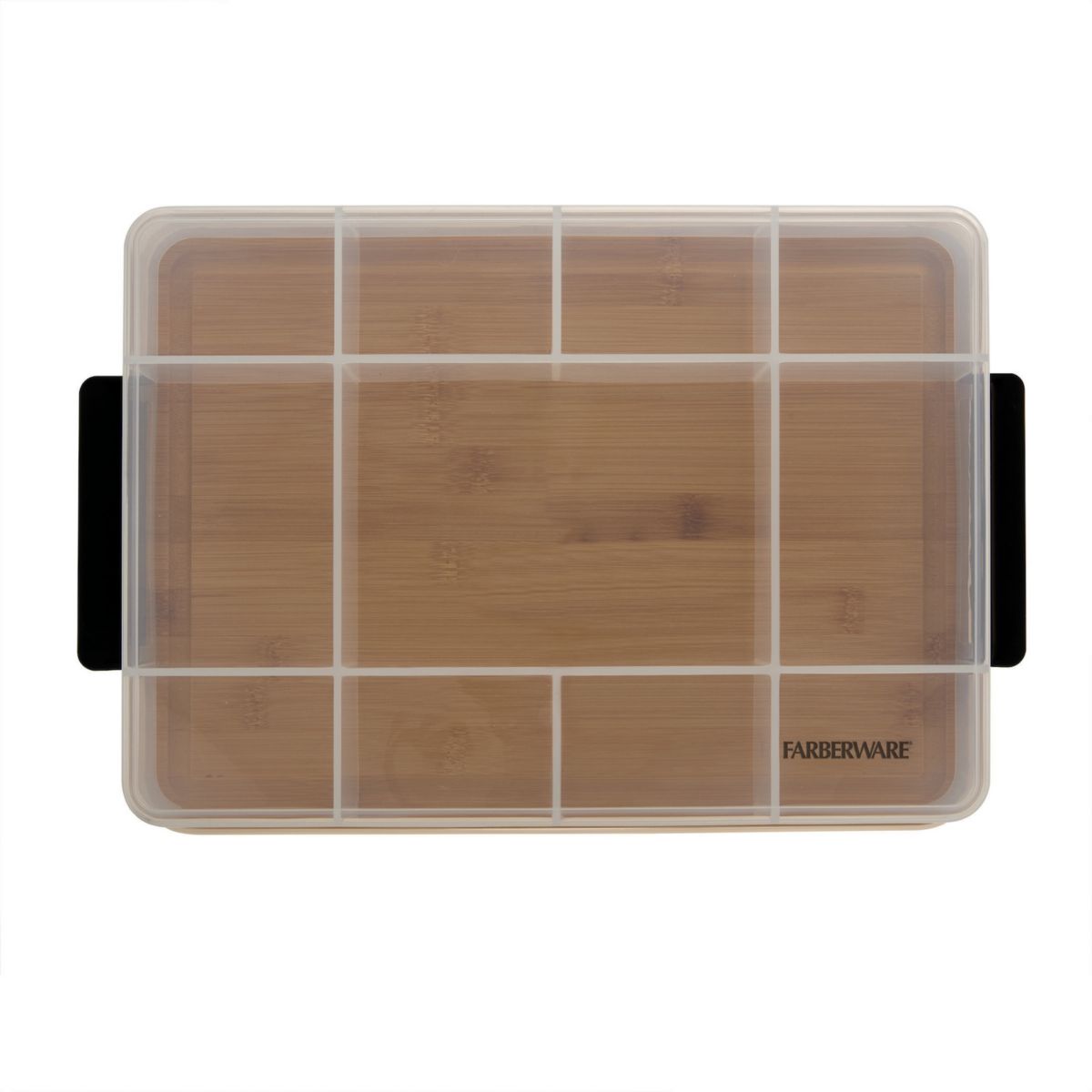 Farberware® Snacklebox with Locking Bamboo Cutting Board Lid Farberware