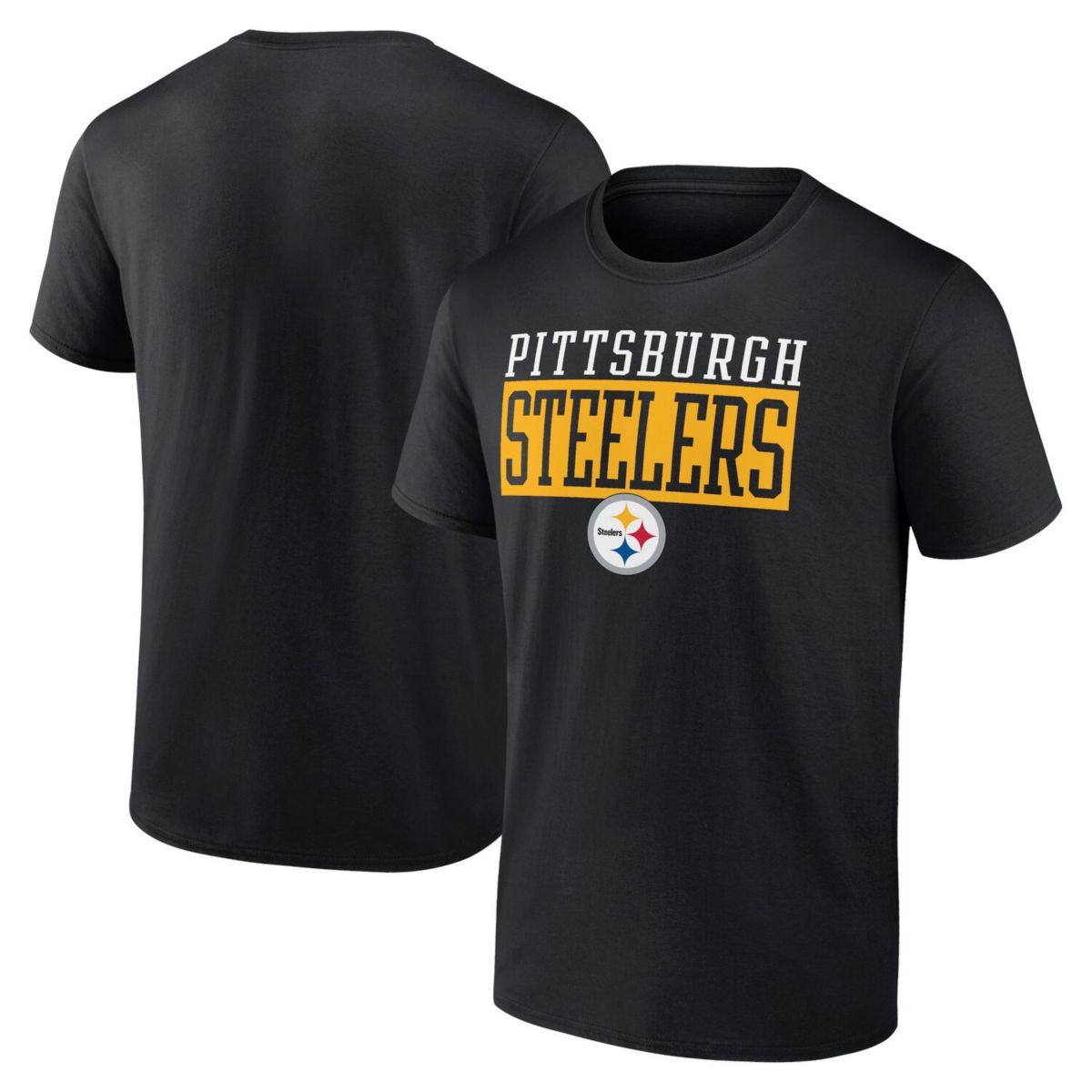 Men's Fanatics Black Pittsburgh Steelers Head to Beat T-Shirt Fanatics Brands - White Label