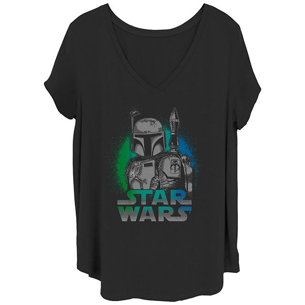 Женская Футболка Licensed Character Fett Spray Star Wars