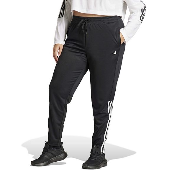 Спортивные брюки Adidas plus size с технологией AEROREADY и тремя полосками Sereno Adidas