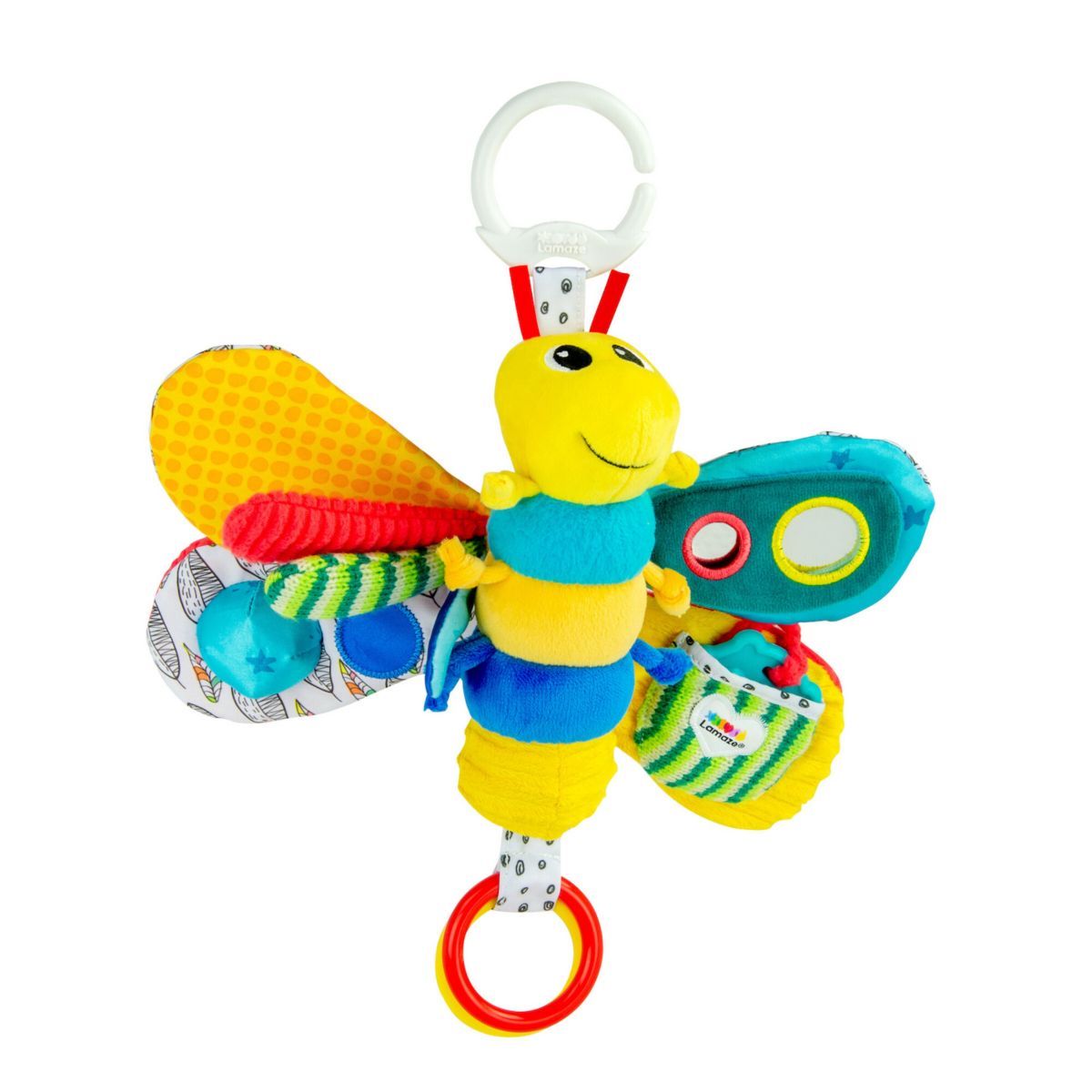 Lamaze Freddie The Firefly Crinkling Teething Baby Toy Lamaze