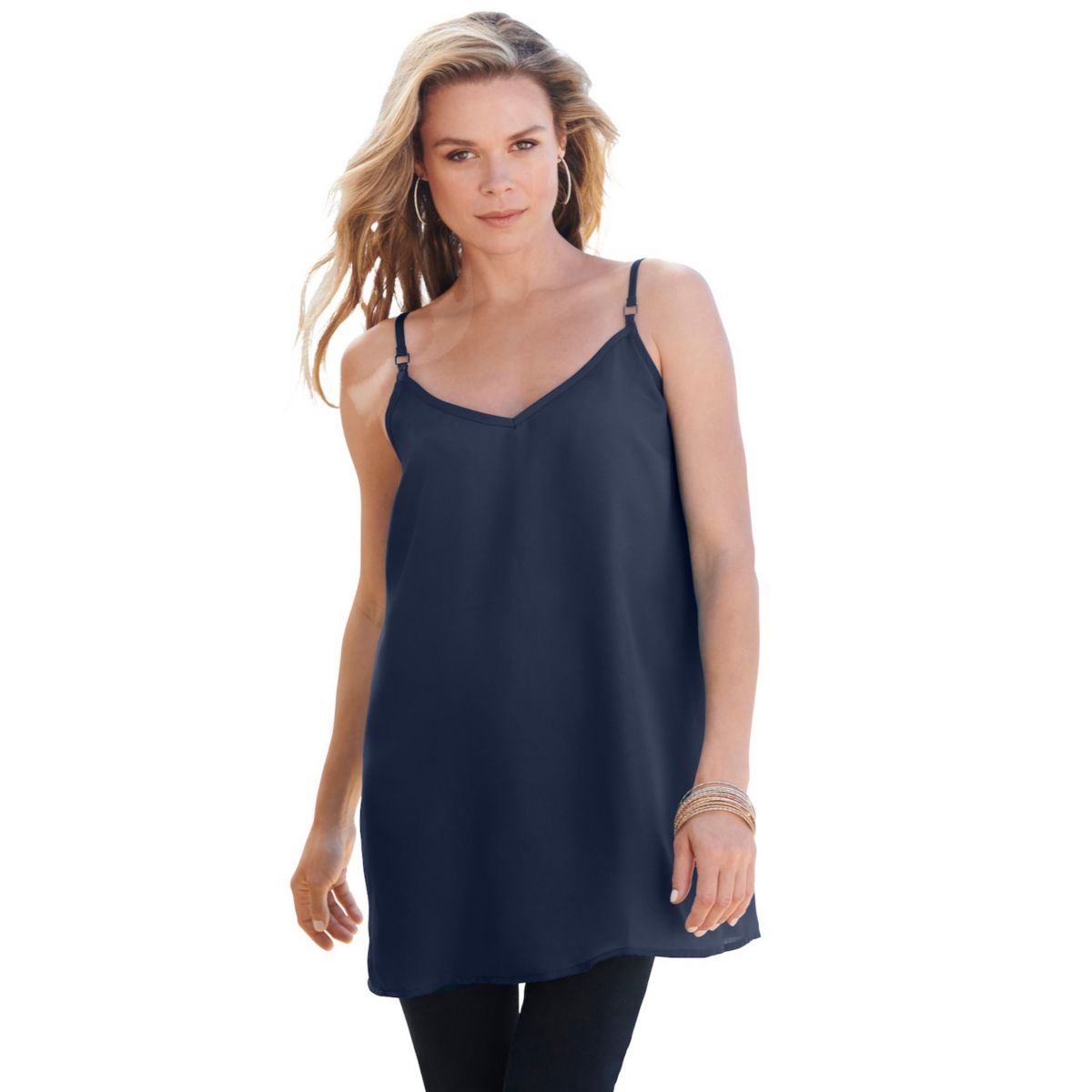 Roaman's Women's Plus Size V-neck Cami Roaman's