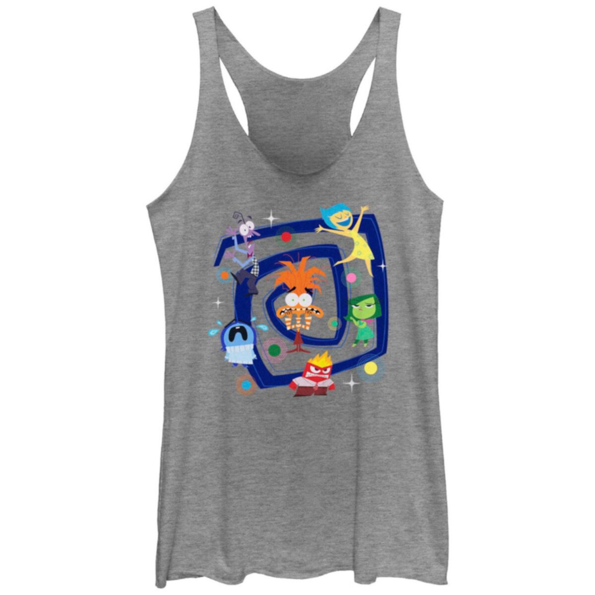 Disney / Pixar's Inside Out 2 All Emotions Juniors' Graphic Racerback Tank Top Disney