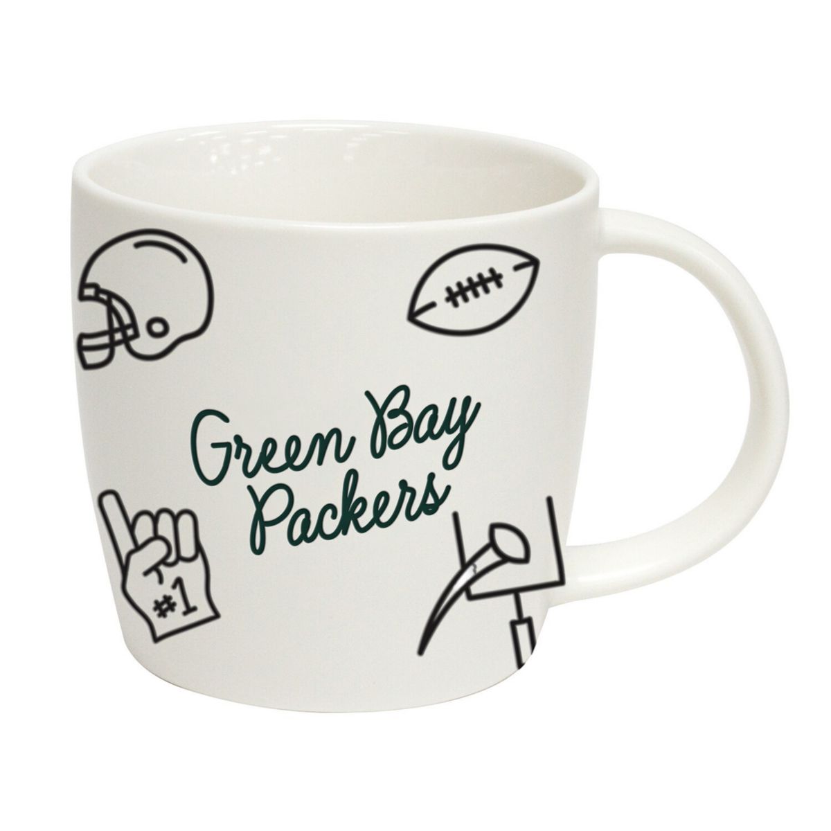 Green Bay Packers 18oz. Playmaker Mug Logo Brand