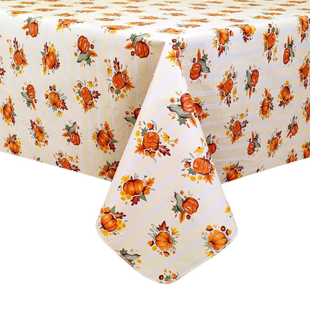 Celebrate Together™ Fall Pumpkin Stripe PEVA Tablecloth Celebrate Together