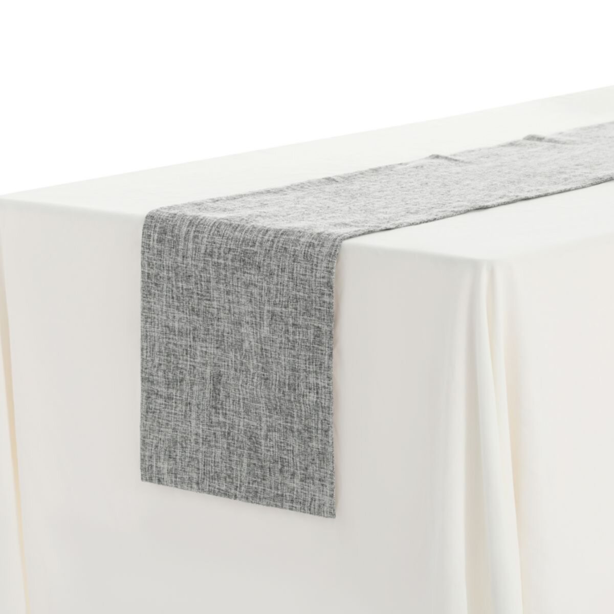 Daily Home Decoration Long Linen Table Runner Solid Color 1 Pack 12&#34; X 71&#34; Unique Bargains