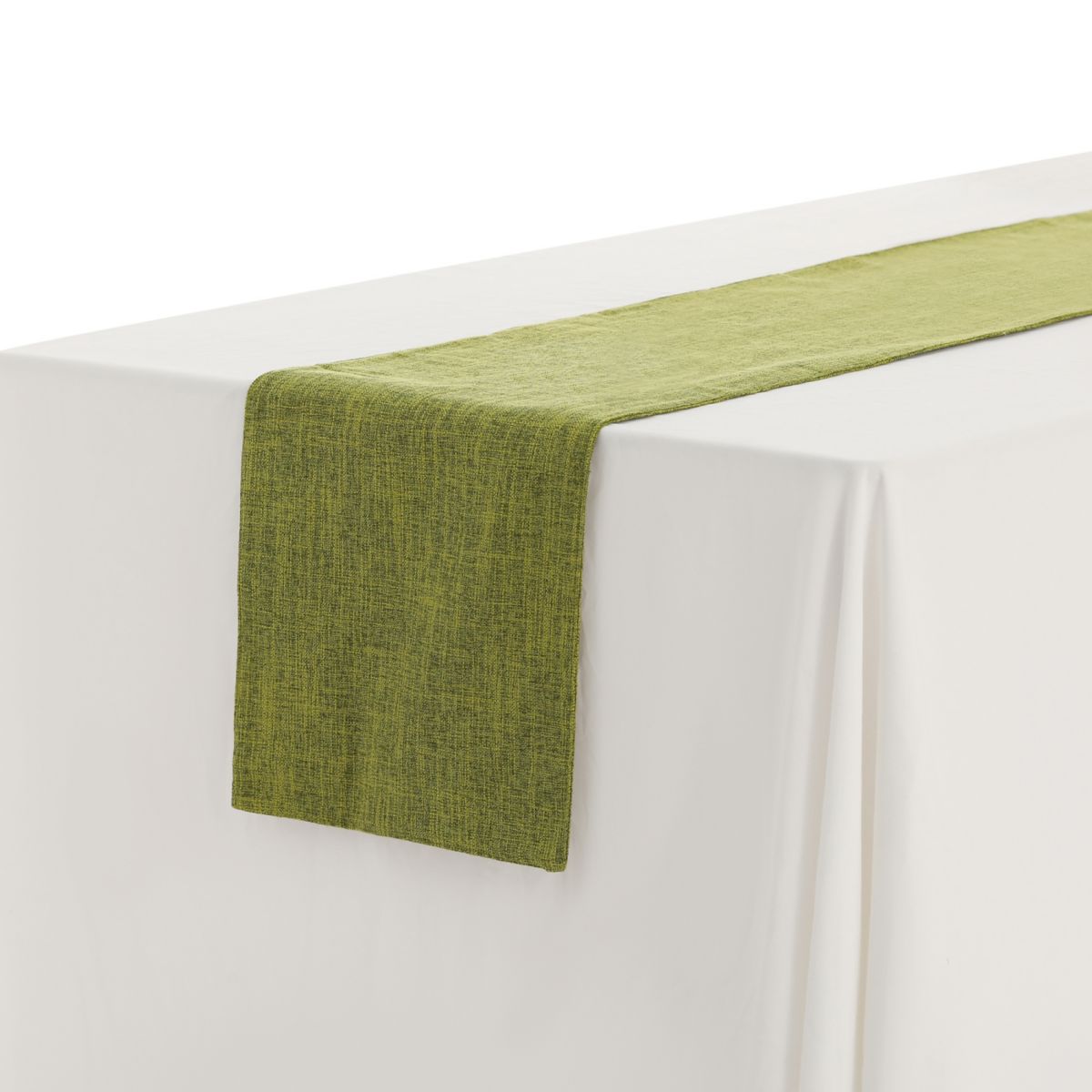 Daily Home Decoration Long Linen Table Runner Solid Color 1 Pack 12&#34; X 63&#34; Unique Bargains