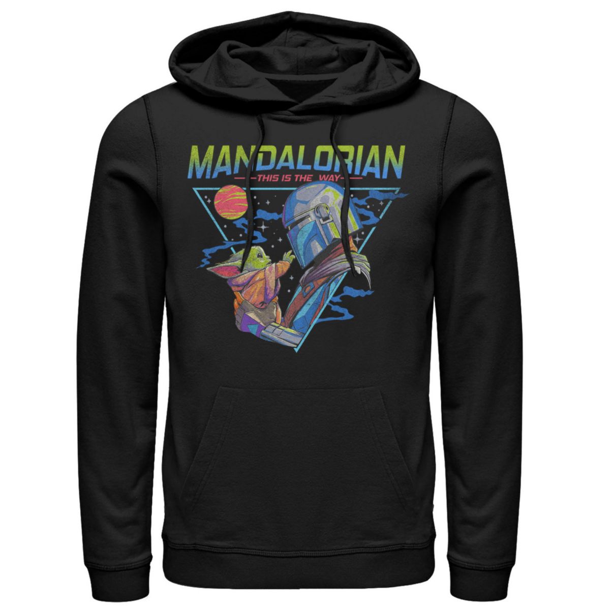 Мужская Футболка Star Wars The Mandalorian The Child Triangle Galaxy Touch Graphic Star Wars