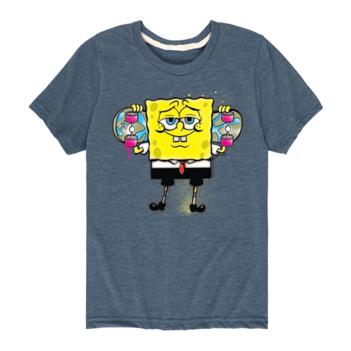 Мальчиковое Джерси Nickelodeon Boys SpongeBob Skater Pants Graphic Tee Nickelodeon