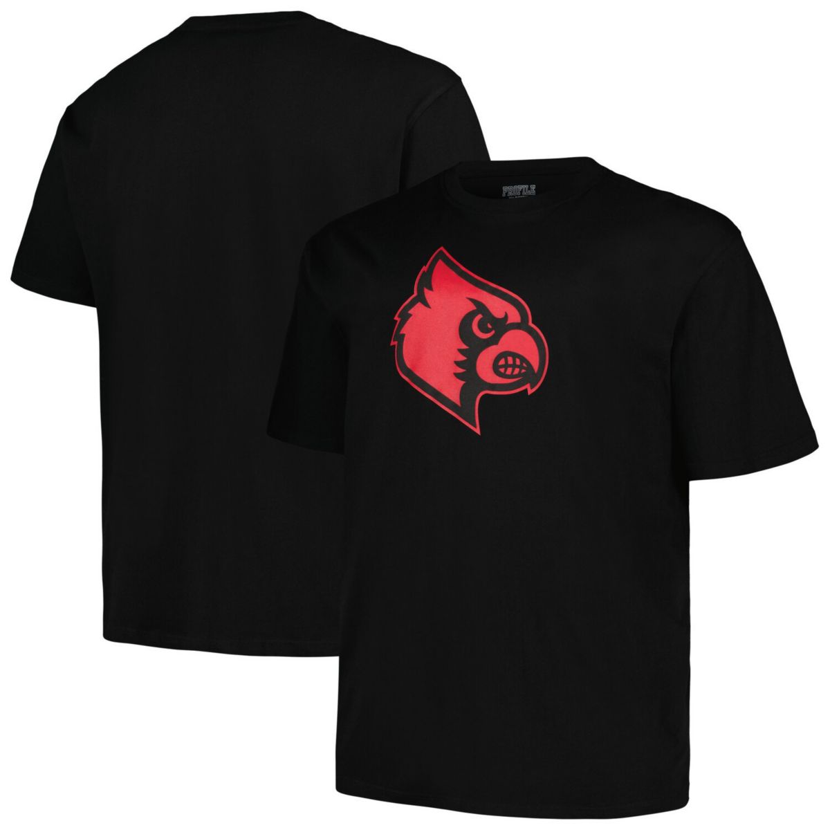 Men's Profile Black Louisville Cardinals Big & Tall Pop T-Shirt Profile