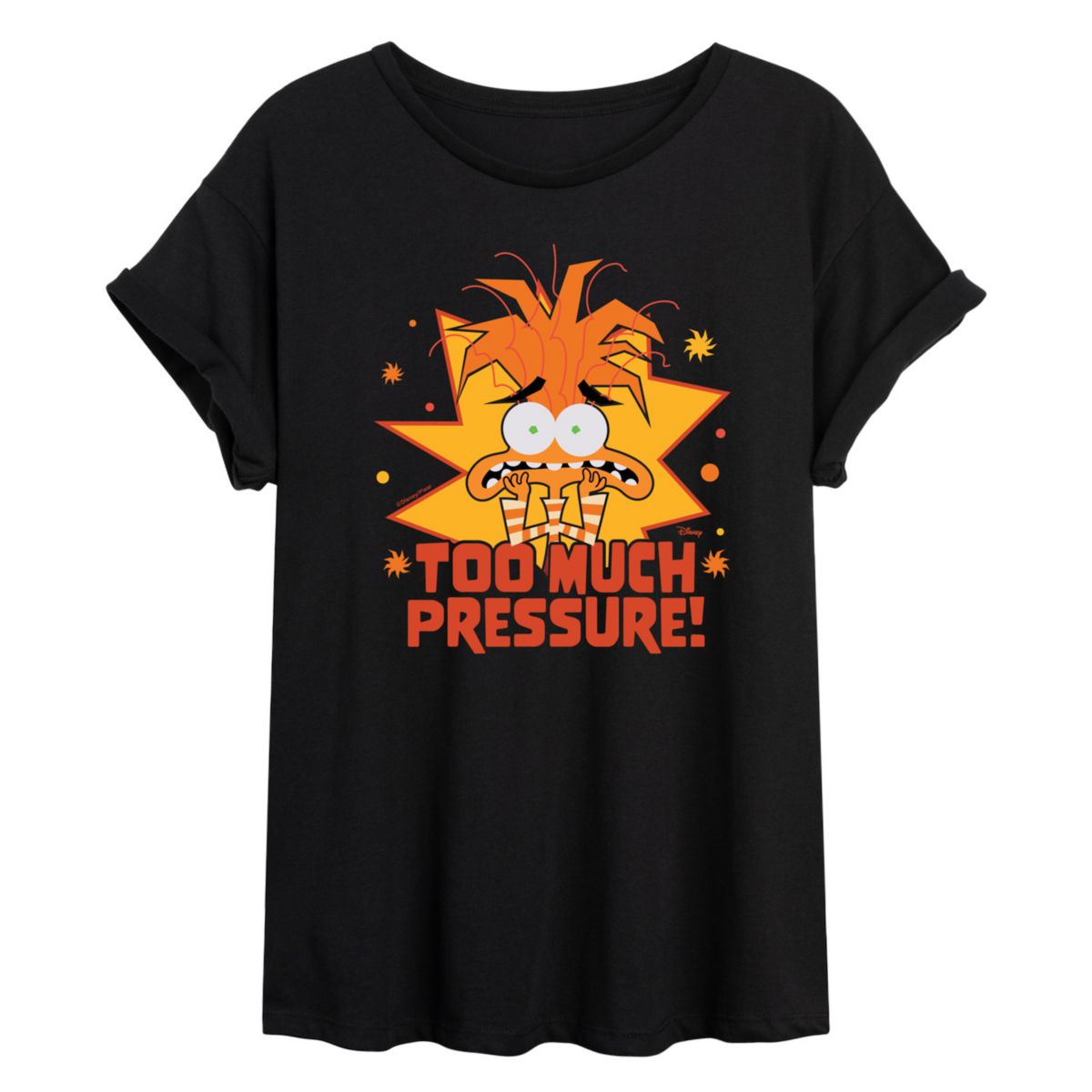 Disney / Pixar's Inside Out 2 Anxiety Junior's Too Much Pressure Oversized Tee Disney