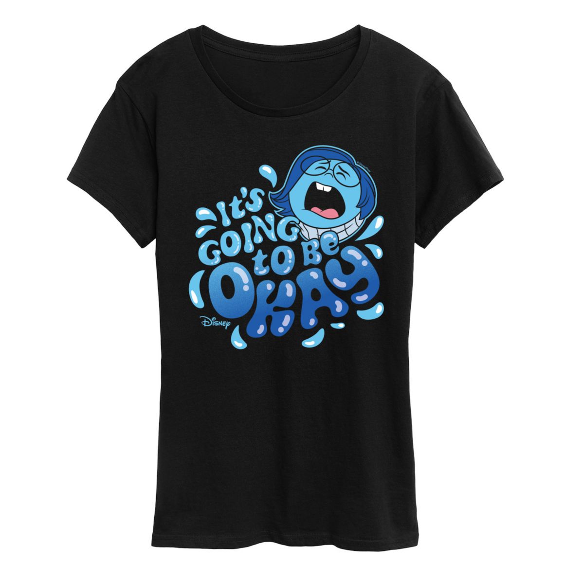 Disney / Pixar's Inside Out 2 Sadness Women's It's Going To Be OK Graphic Tee Disney