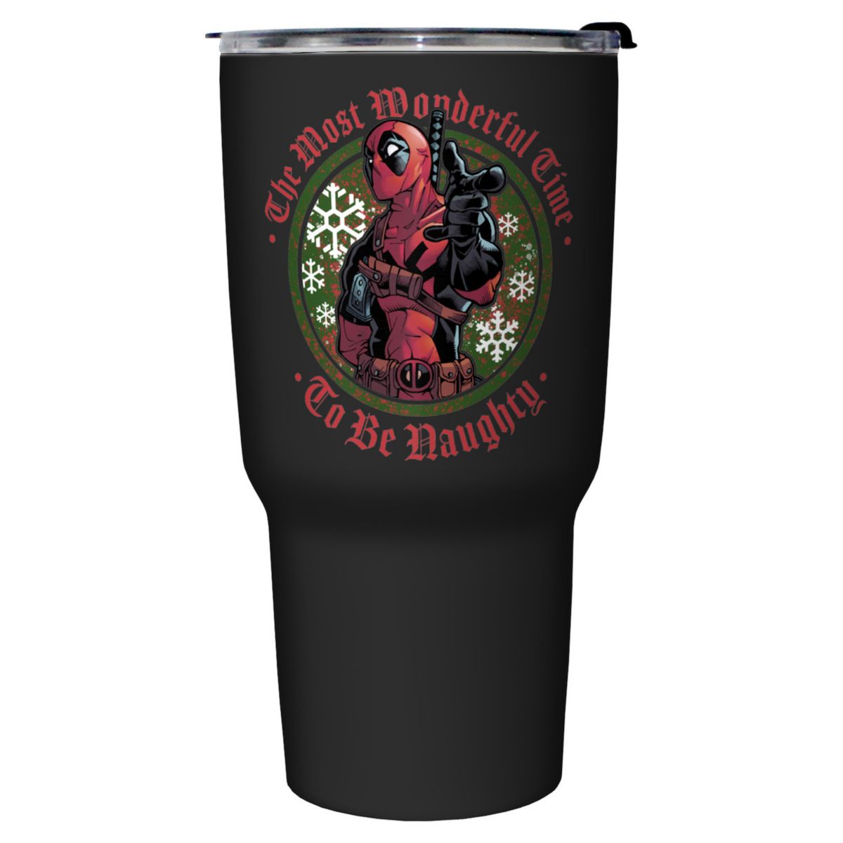 Marvel Deadpool The Most Wonderful Time To Be Naughty 27-oz. Stainless Steel Travel Mug Licensed Character