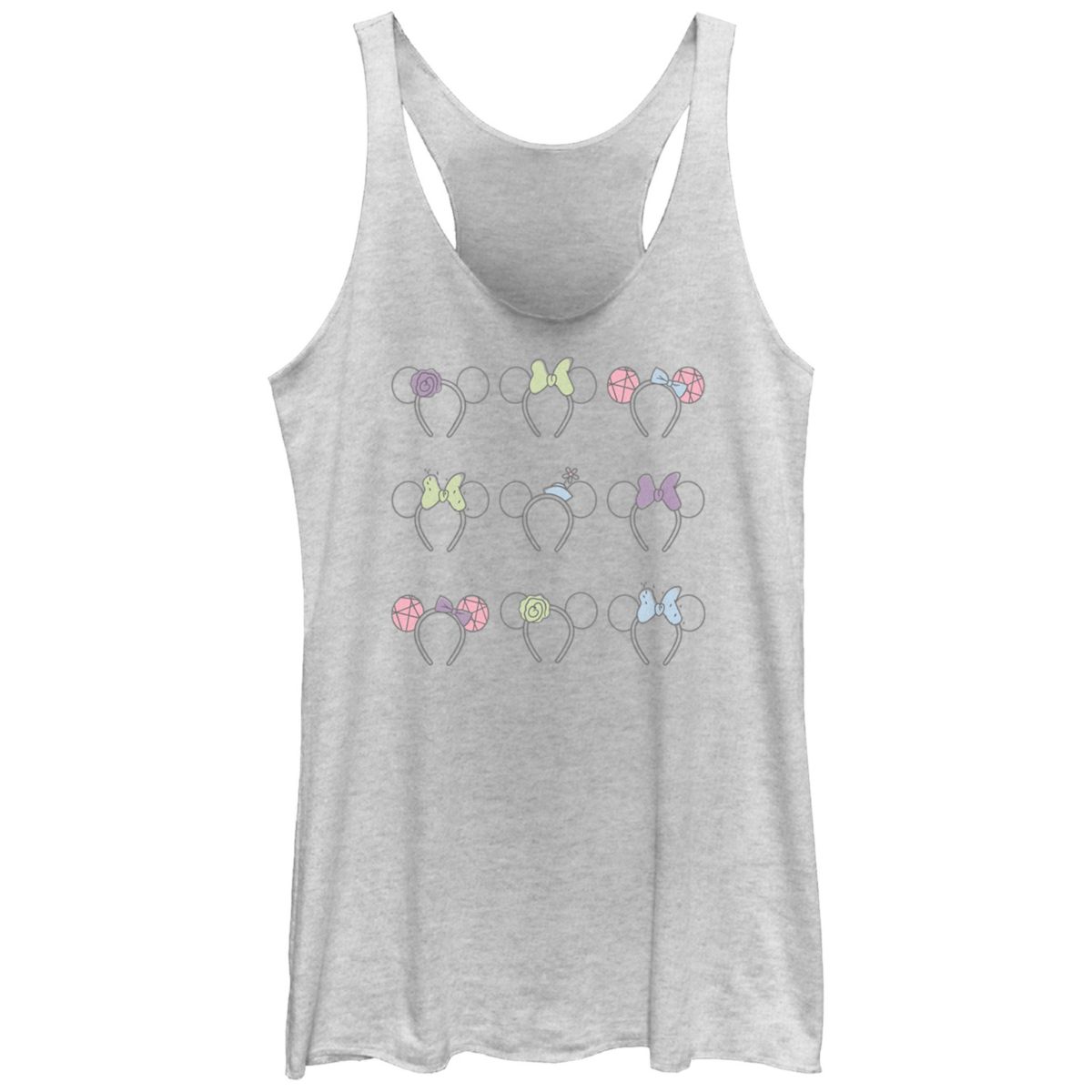 Disney's Minnie Mouse Headbands Juniors' Racerback Tank Top Disney