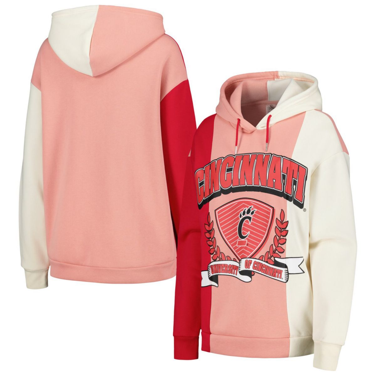 Women's Gameday Couture Red Cincinnati Bearcats Hall of Fame Colorblock Pullover Hoodie Gameday Couture