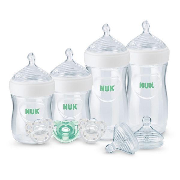 NUK Simply Natural Bottle with SafeTemp 9 Piece Gift Set NUK