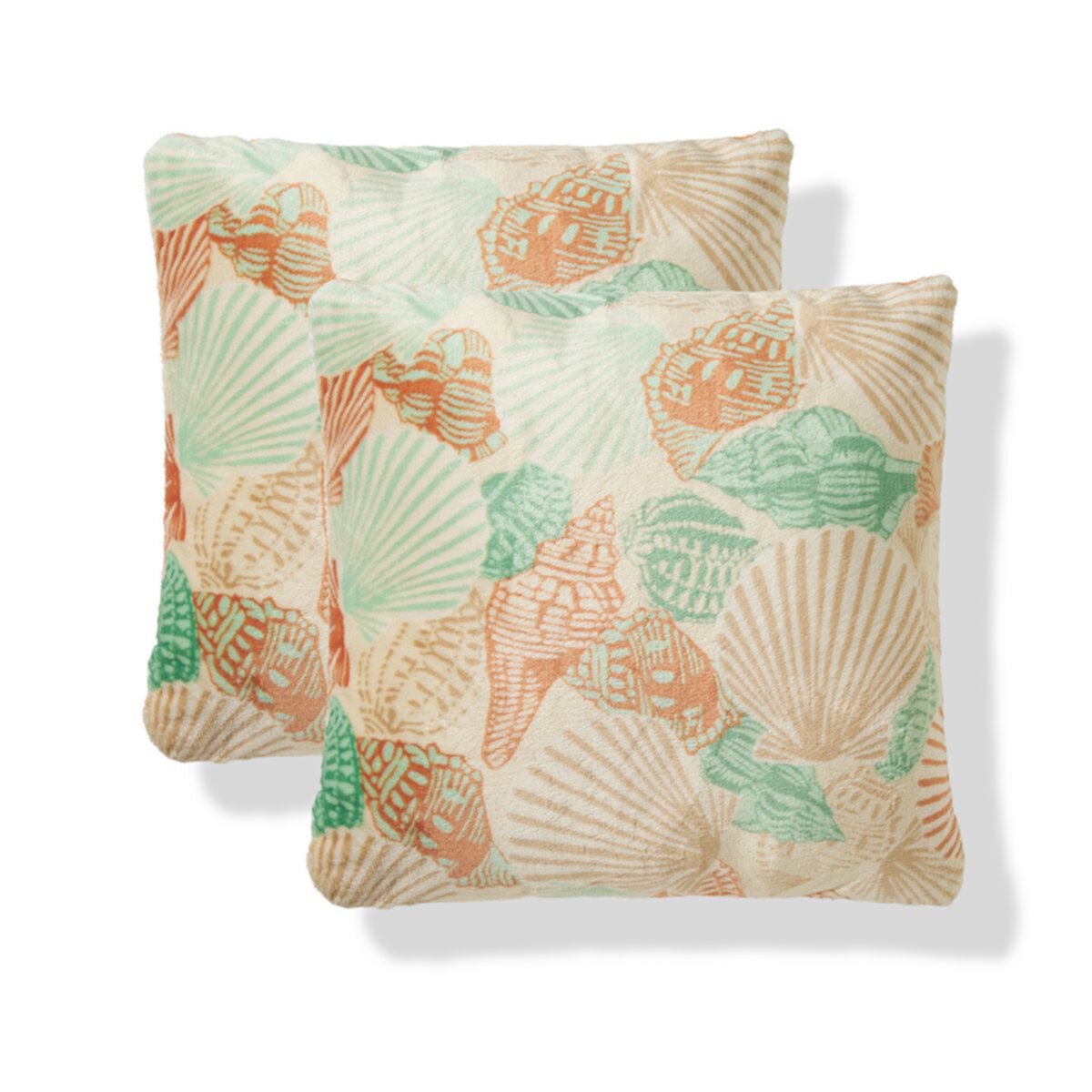 The Big One® Seashell Print Plush 2-pk. Throw Pillow Set The Big One