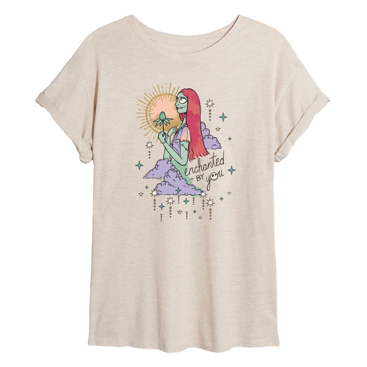 Disney's Nightmare Before Christmas Sally Juniors' Enchanted Flowy Tee Disney