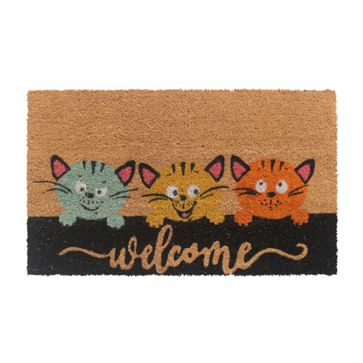 RugSmith Welcome Kittens Doormat RugSmith