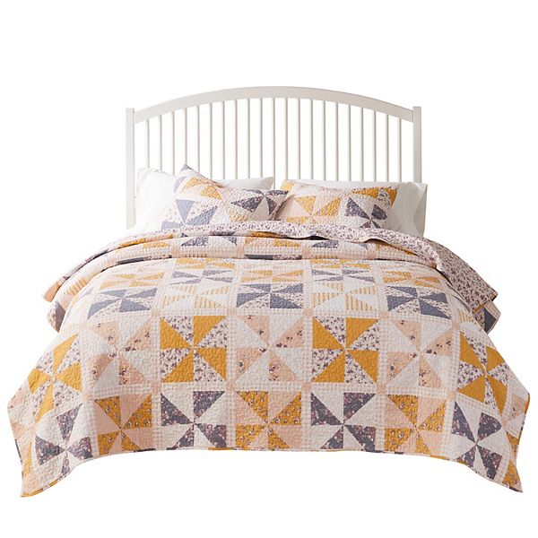 Greenland Home Fashions Pinwheel and Posey Bedspread Set Greenland Home Fashions