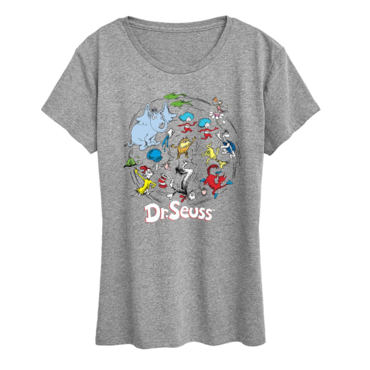 Women's Dr. Seuss Pattern Graphic Tee Licensed Character