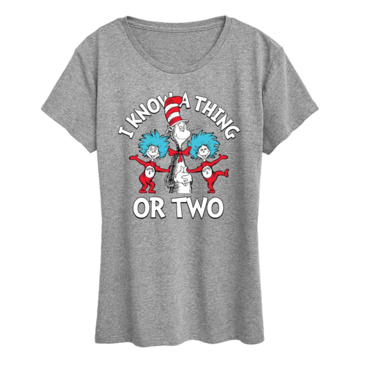 Women's Dr. Seuss I Know A Thing Or Two Graphic Tee Licensed Character