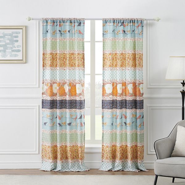 Greenland Home Fashions Penelope Set of 2 Window Curtain Panels Greenland Home Fashions