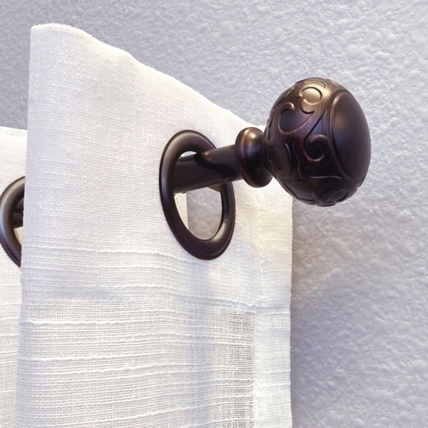 Decopolitan Sorrento 5/8&#34; Adjustable Curtain Rod Decopolitan