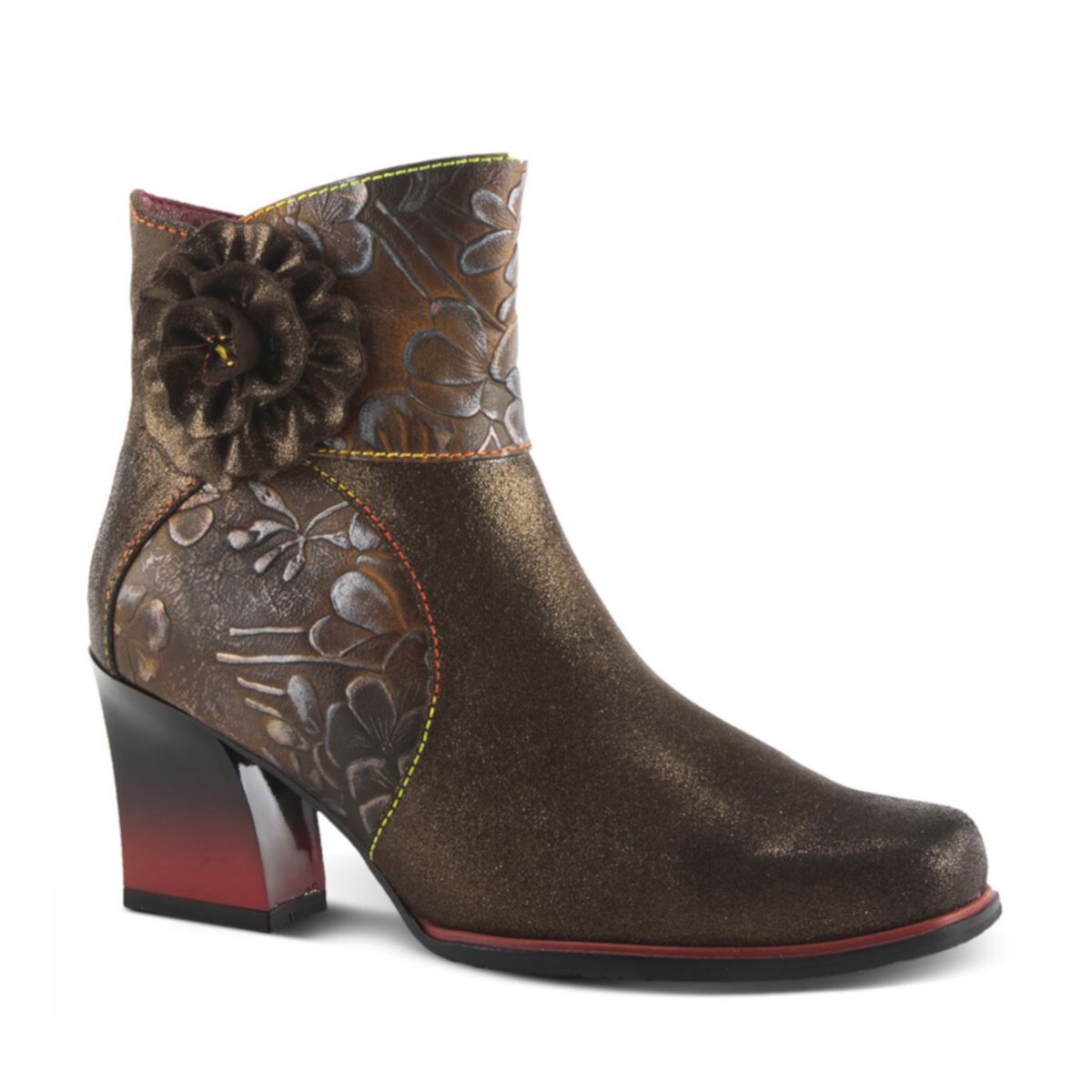 L'Artiste By Spring Step Zinna Leather Ankle Boots L'ARTISTE