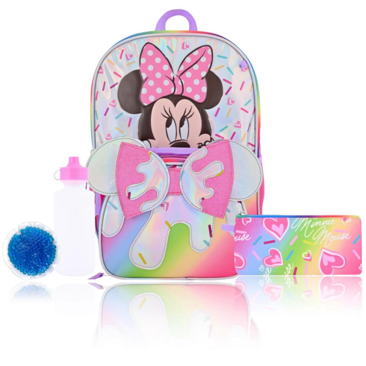 Disney's Minnie Mouse 5-Piece Backpack Set Licensed Character