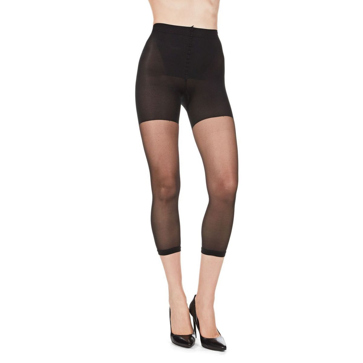 Sheer Footless Capri Shaper Tights MEMOI