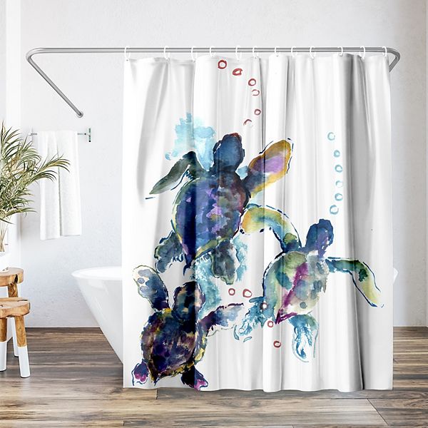 Americanflat Sea Turtles Shower Curtain Americanflat