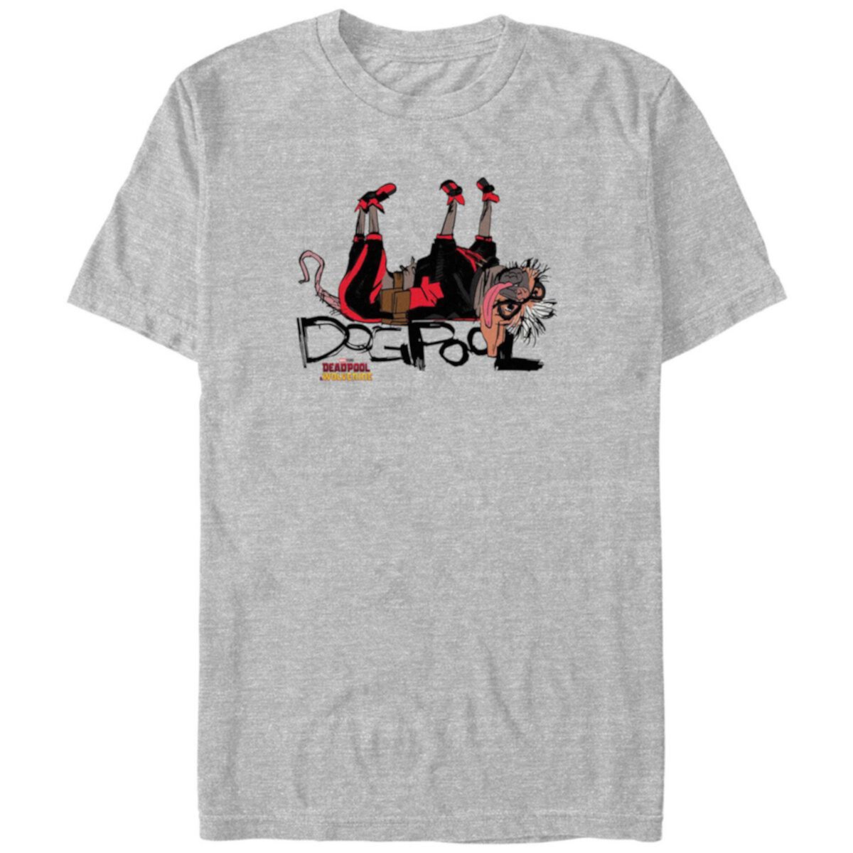 Big & Tall Marvel Deadpool & Wolverine Dogpool Upside Down Graphic Tee Marvel