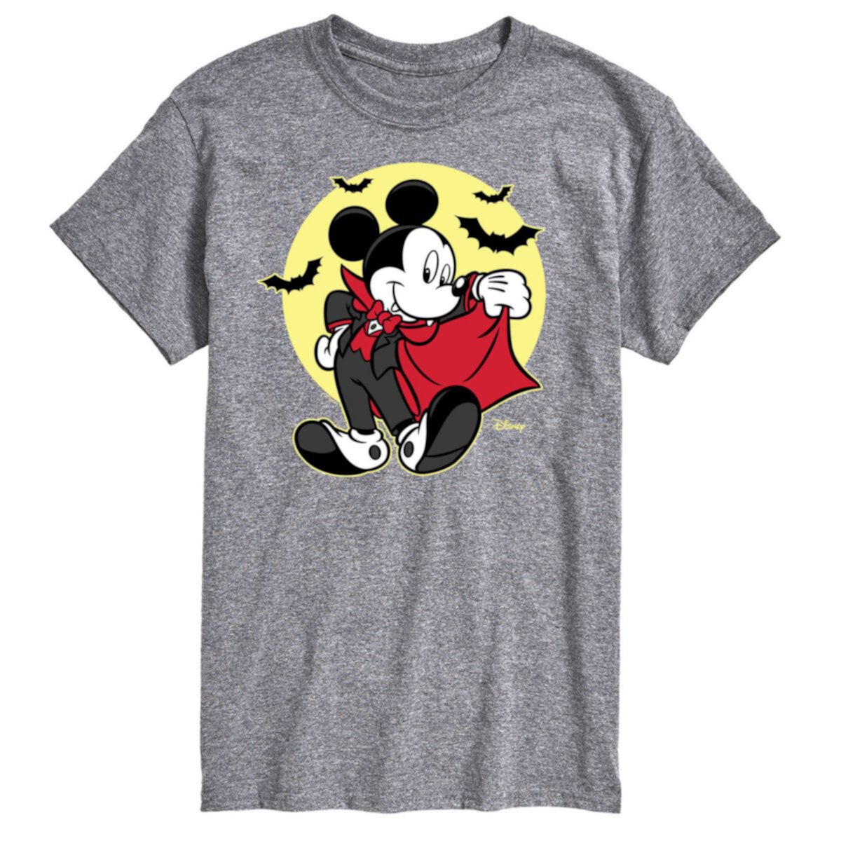 Disney's Mickey Mouse & Friends Big & Tall Mickey Vampire Graphic Tee Licensed Character