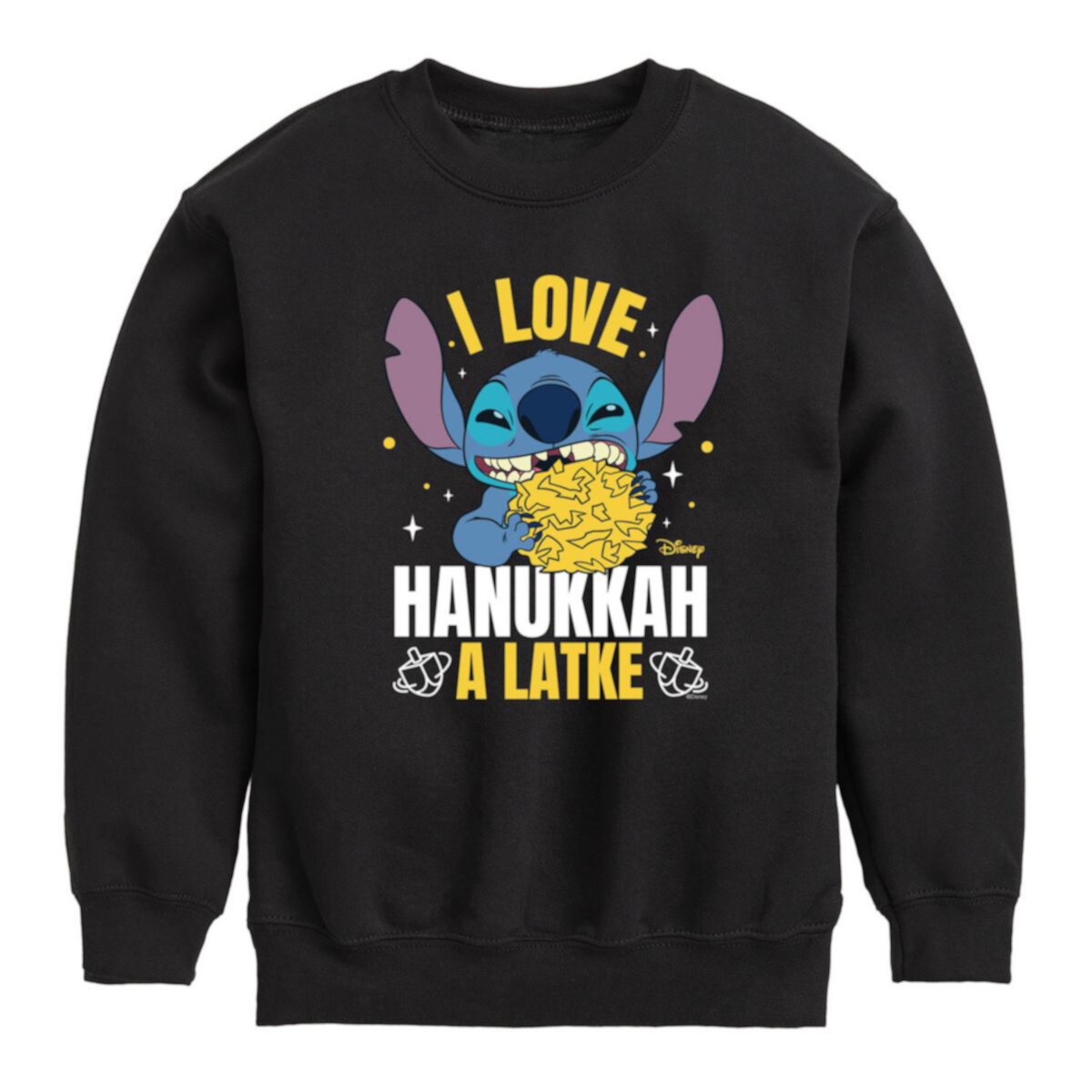 Джерси Disney Для мальчиков Lilo & Stitch Love Hanukkah A Latke Fleece Disney