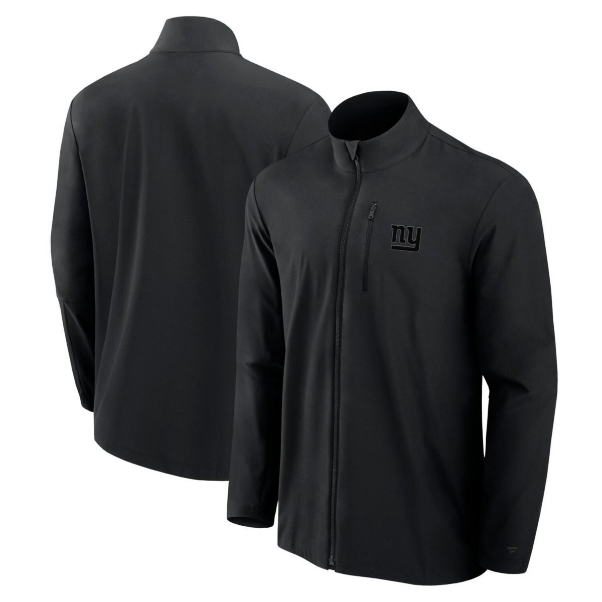 Men's Fanatics Signature Black New York Giants Front Office Woven Full-Zip Jacket Fanatics Signature