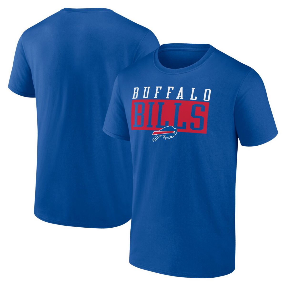Men's Fanatics Royal Buffalo Bills Head to Beat T-Shirt Fanatics Brands - White Label