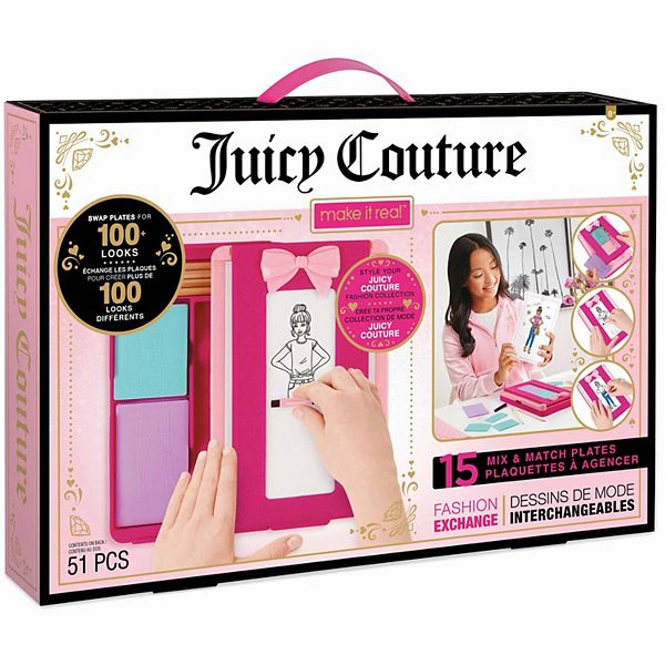 Творческий набор для детей Make It Real Juicy Couture Fashion Exchange Outfit Designer Kit Make It Real