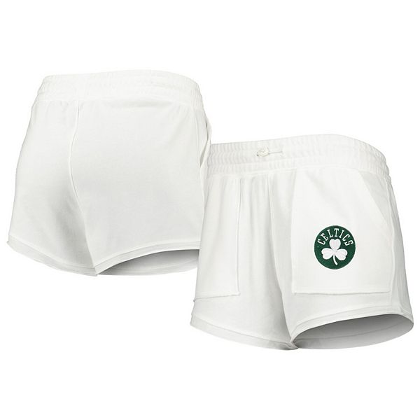 Женские белые шорты Boston Celtics с логотипом от Concepts Sport Unbranded