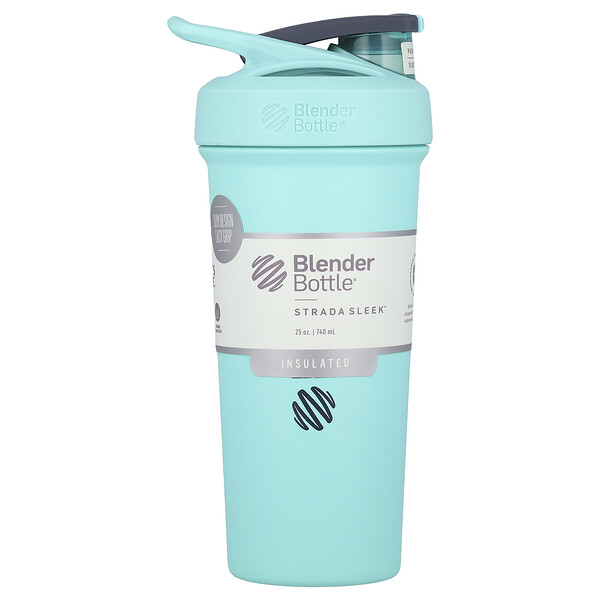 Strada Sleek™, Insulated Stainless Steel, Seafoam, 25 oz (740 ml) Blender Bottle