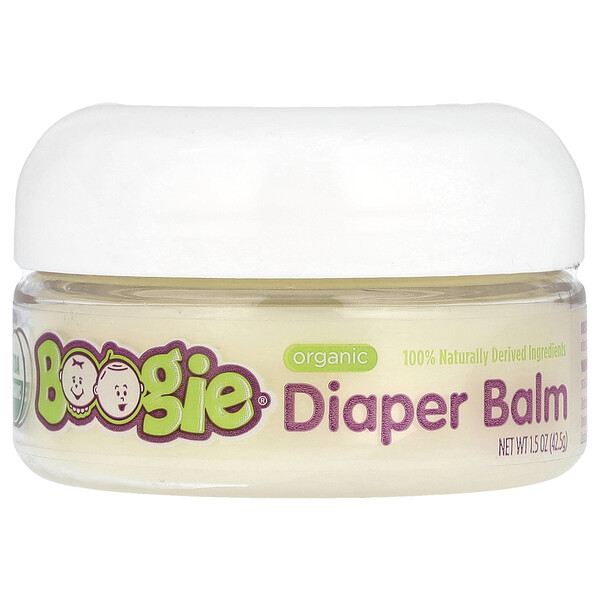Кремы под подгузник Boogie Wipes Organic Diaper Balm, 1.5 oz (42.5 g) Boogie Wipes