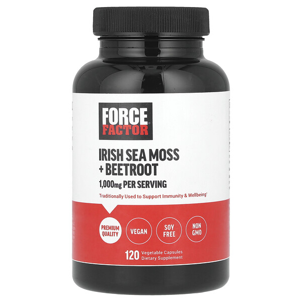 Irish Sea Moss + Beetroot, 120 Vegetable Capsules Force Factor