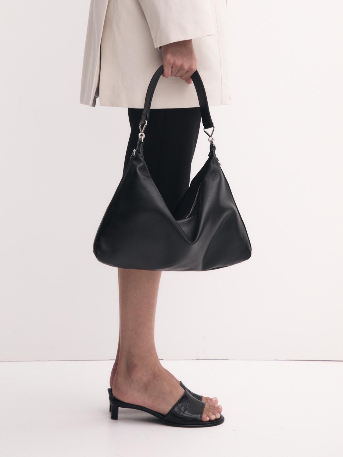 Nappa leather mini bag with double strap ZARA