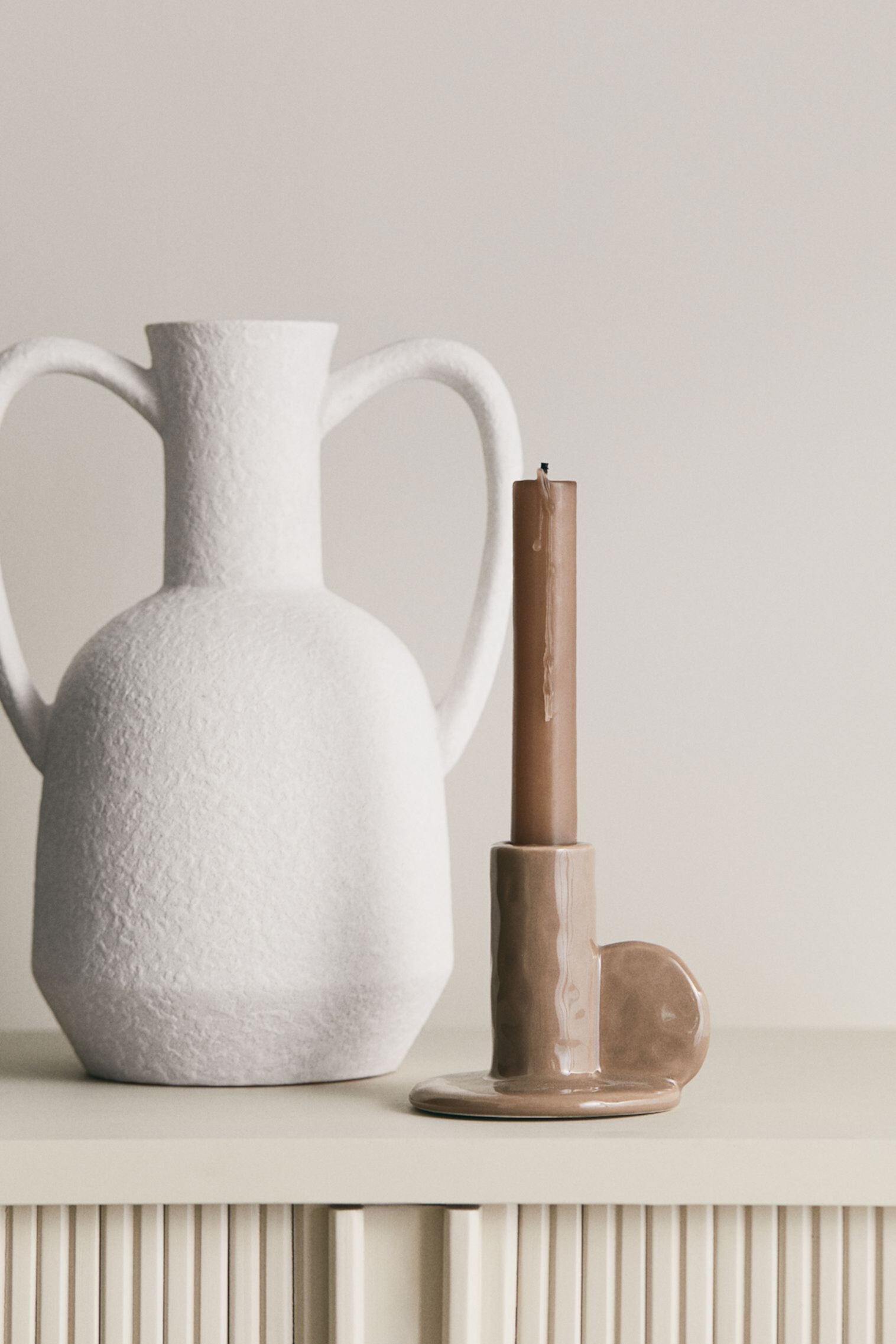 Stoneware Candlestick H&M