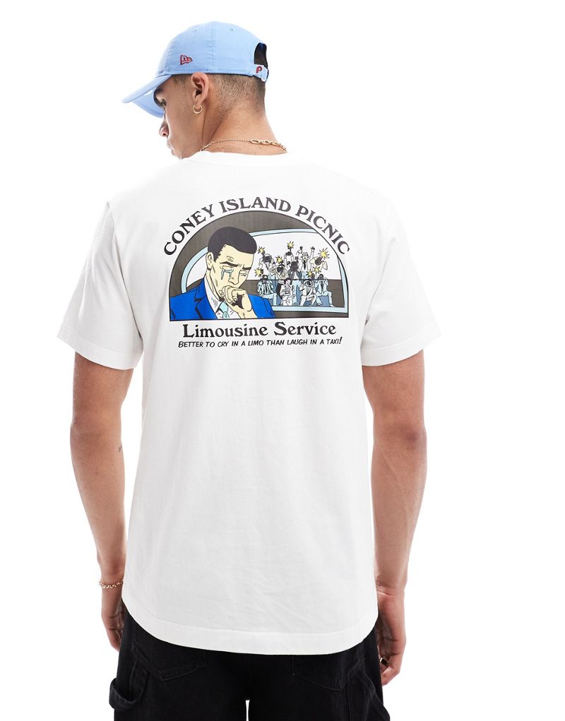 Coney Island Picnic Limousine Service T-shirt in white CONEY ISLAND PICNIC