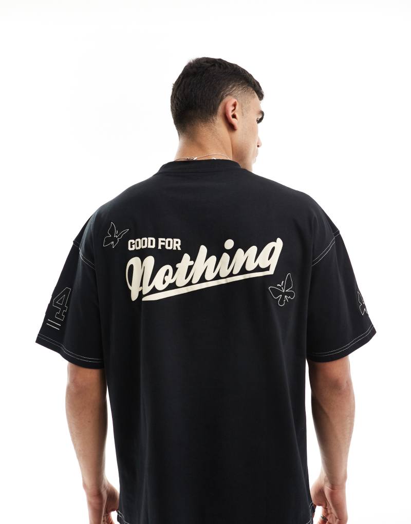 Мужская Футболка Good For Nothing Contrast Stitch Good For Nothing