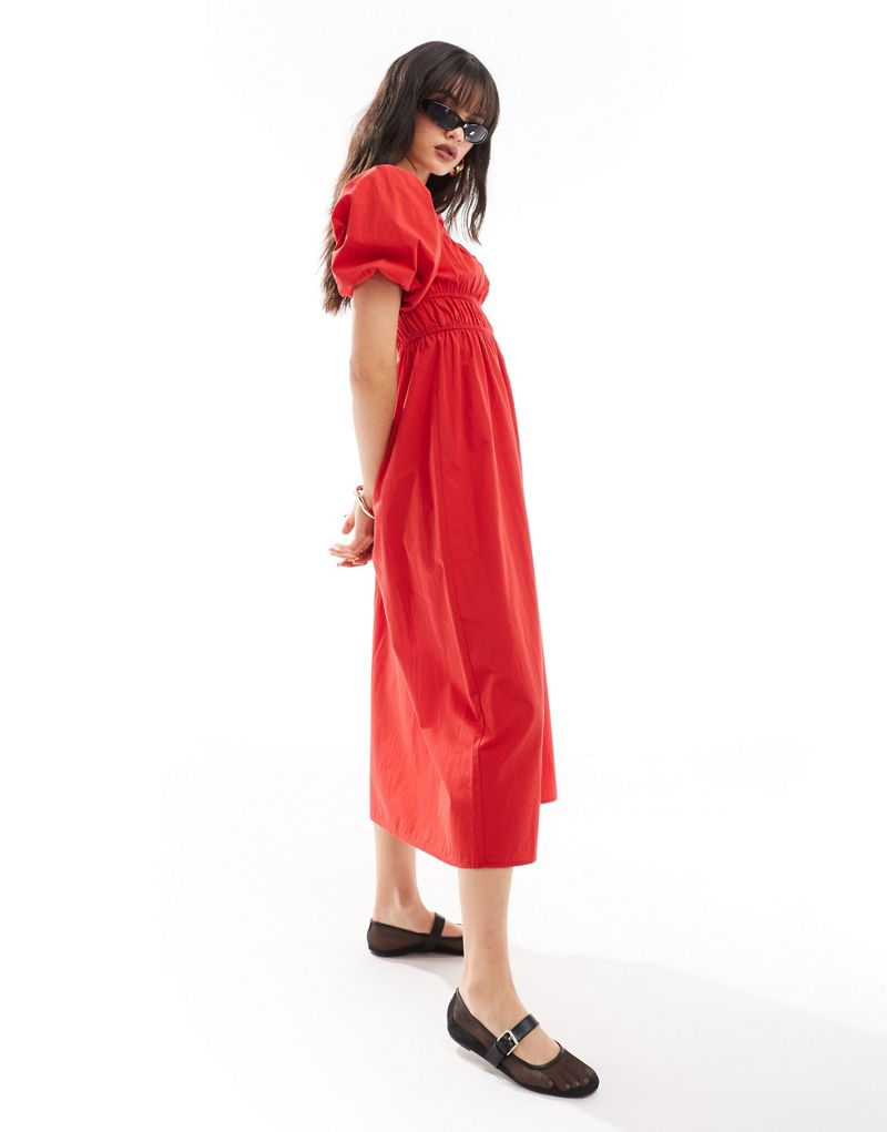 Nobody's Child Kurti midi dress in red Nobody's Child