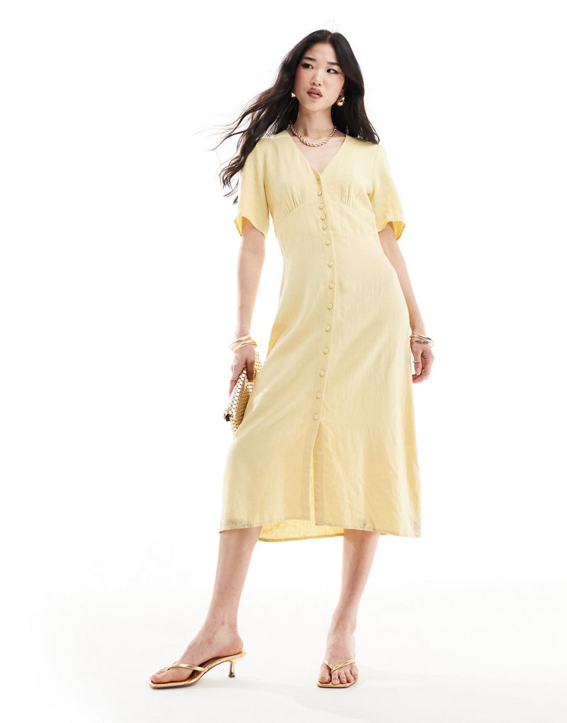 Nobody's Child Alexa midi dress in yellow Nobody's Child