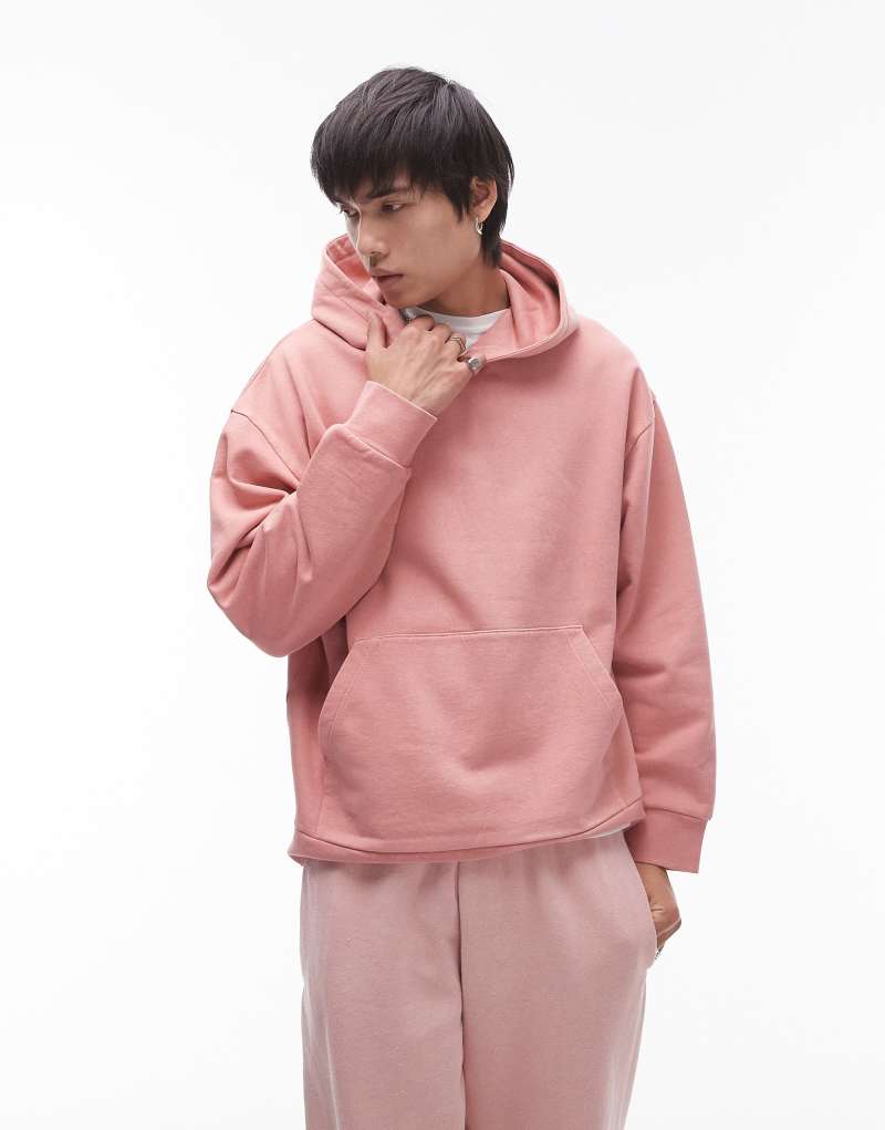 Мужское Худи Topman Oversized Fit TOPMAN