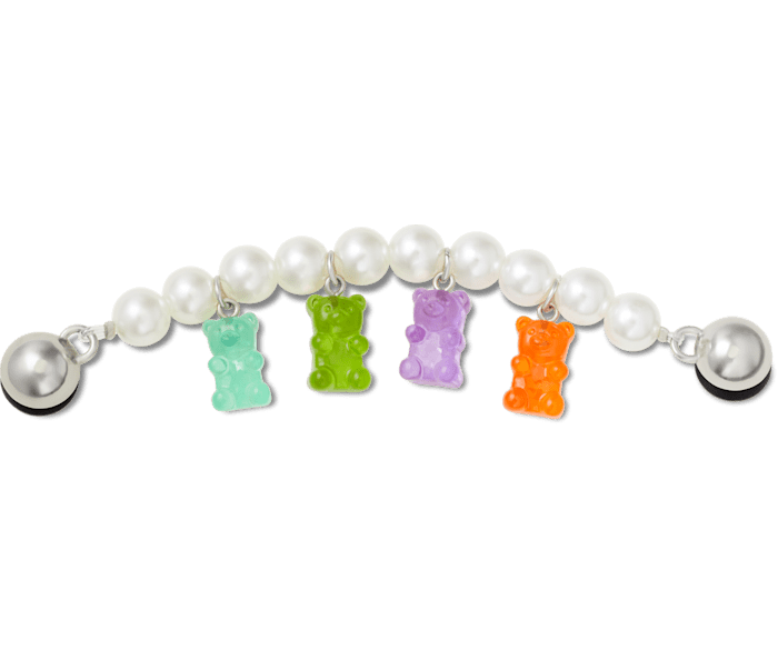 Унисекс Джиббитсы для кроксов Crocs Pearl Gummy Bear Chain Crocs